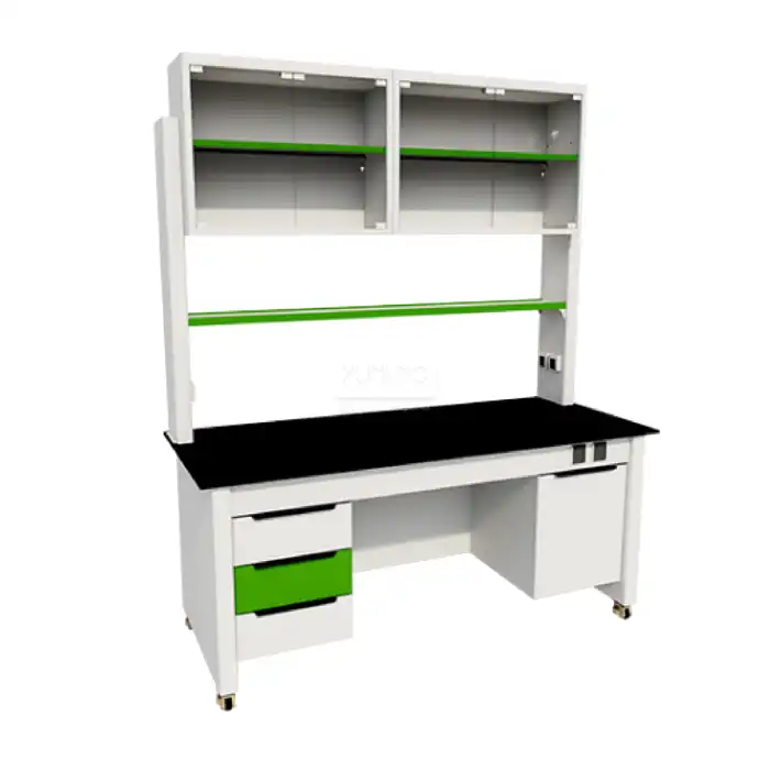 Lab Tables With Hanging Cabinets